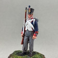 Napoleonic metal toy soldier 54 mm, Painted French Sergeant of the Line Infantry