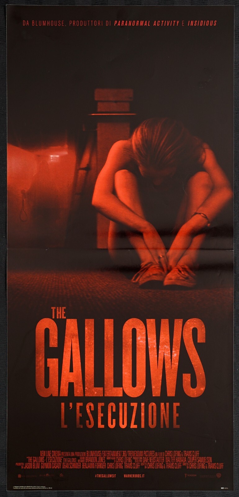 Locandina originale film The Gallows - L’esecuzione (2015) - Regia di Chris Lofing, Travis Cluff