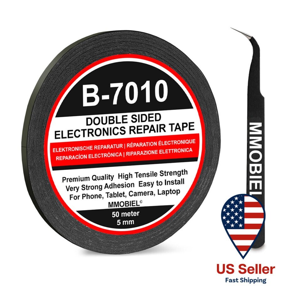 5 mm Double Sided Strong Adhesive Tape 164 ft Black for Smartphone Tablet Repair
