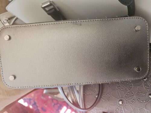 Kate Spade Leather Shoulder Bag Silver Color - Picture 3 of 4