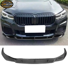 Fits 20-22 BMW G12 7-Series IKON Front Bumper Lip Spoiler Carbon Fiber Print PP