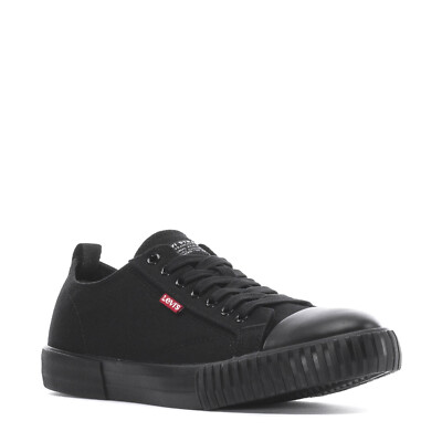 Levi Anikin Low Top Black Denim C-CVS Shoes Size US M 13 NEW LEVIS ANIKIN C CVS LOW LACE-UP CANVAS CASUAL SNEAKER MEN  main image 4