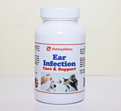 EAR INFECTION CARE FOR PETS - Dogs and Cats - OTITIS - kill bacteria and yeast