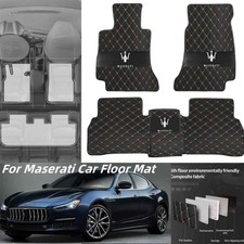 For Maserati Car Floor Mats All Weather Carpets Waterproof Custom Auto Foot Pads