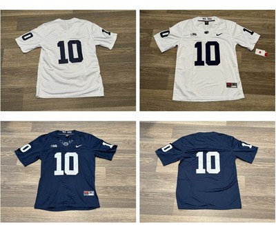 #10 Penn State Nittany Lions Nick Singleton PSU Navy/white Jersey Stitched S-3XL