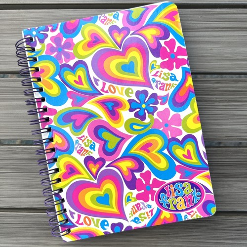 Lisa Frank Phat Pad Notebook Love Hearts & Flowers 7x5" Small 90s 00s Vintage - Picture 1 of 5