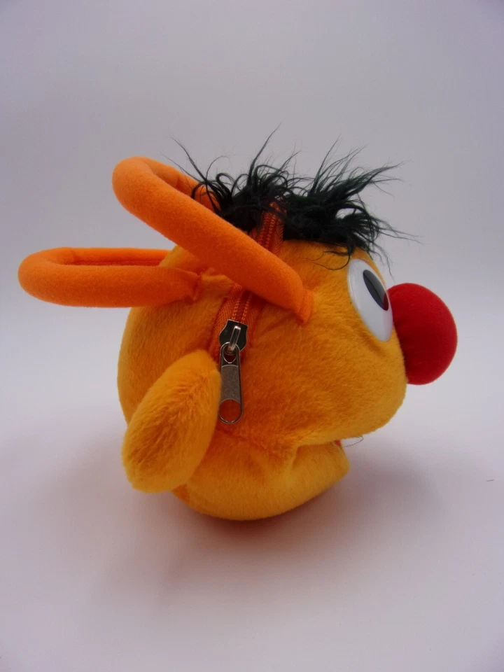 Bolso Cartera de Peluche Ernie Plaza Sésamo Mochila Jim Henson Raro Foto 3 de 4