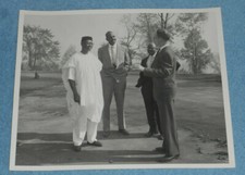 Vintage US Steel Photo Unknown African Dignitary or Diplomat Greeted At Facility