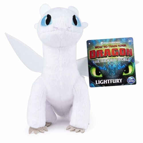 New Dreamworks How to Train Your Dragon The Hidden World Light Fury 8" Plush