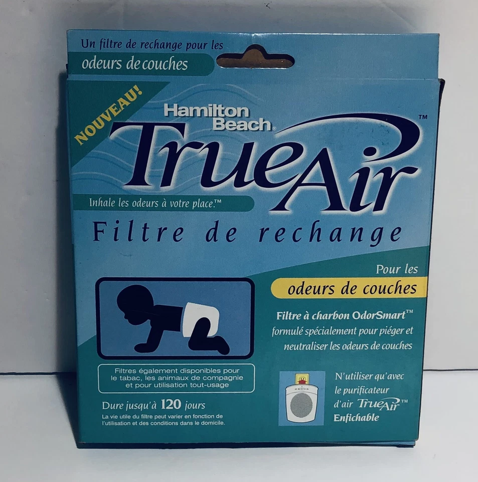 Filtro de carbono de repuesto Hamilton Beach True Air para olores de pañal paquete de 1 nuevo Foto 2 de 4