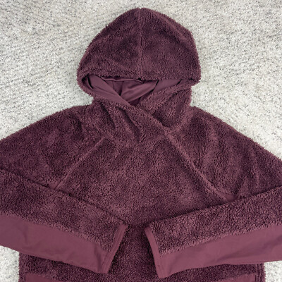 Nike Hoodie Womens Small Sherpa Pullover Sweatshirt Sweater Lined Maroon GUC | eBay