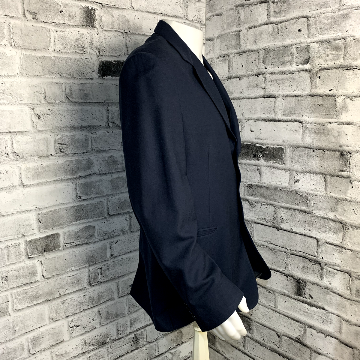 Christian Dior Blazer Mens 44R Wool Blue 3 Button Sport Coat