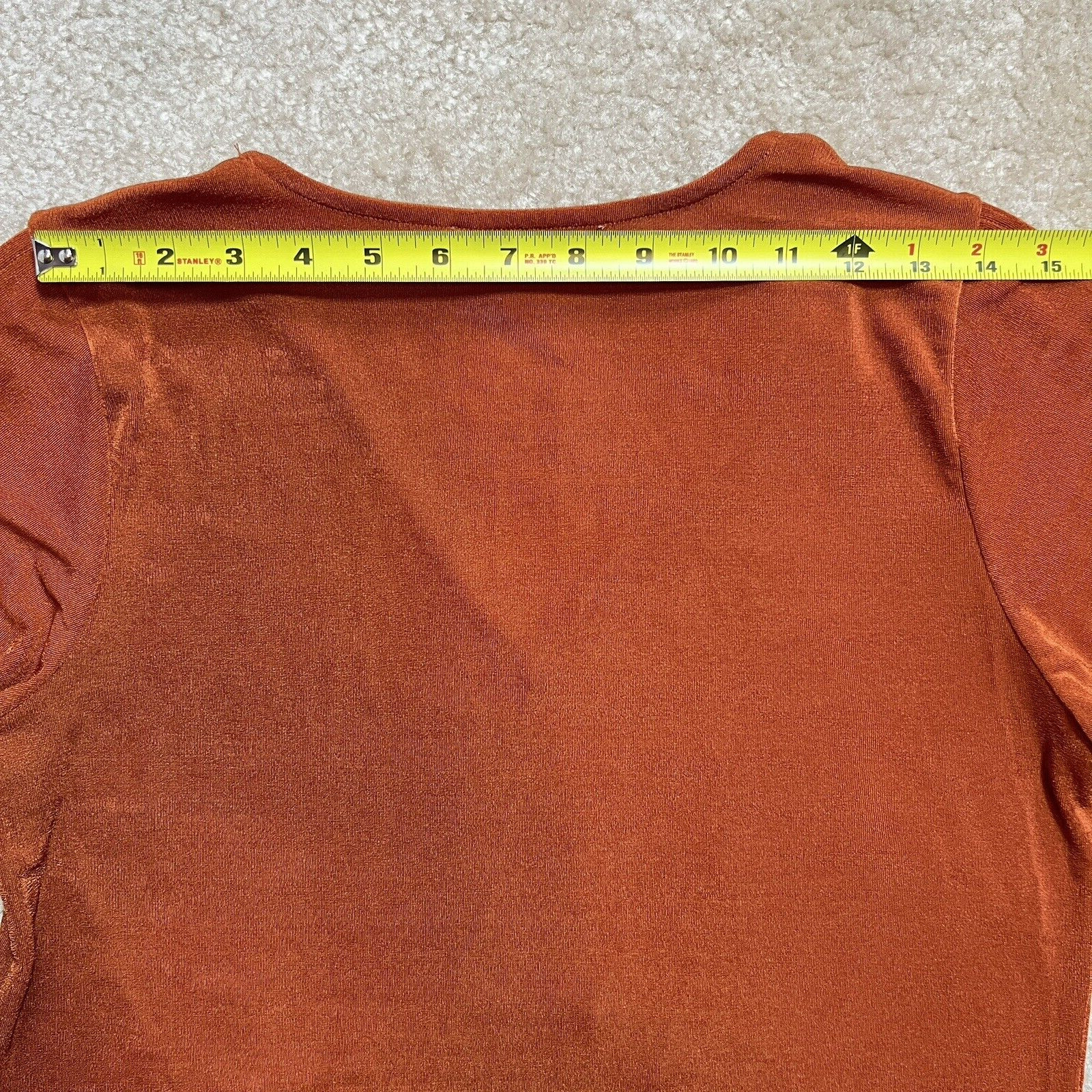 Michael Kors Top Hardware Detail Sleeve Orange Blouse Women's Size S thumbnail 17