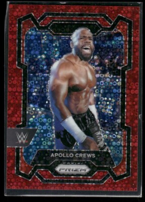 2024 Panini Prizm WWE Apollo Crews #168 Under Card Red Prizms /99