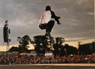 LINKIN PARK, CHESTER BENNINGTON  2014 A4 Magazine Poster KERRANG mm #