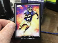 2022 Sage High Series Football Artistry #ART-MC Matt Corral - Mississippi