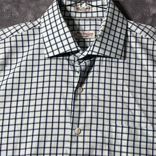 Chemise confort homme Peter Millar Crown à carreaux manches longues boutonnée à carreaux - Photo 8 sur 8