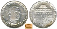 (1946-1951) Booker T. Washington Memorial Silver 50 Cents , Circulated -#A55