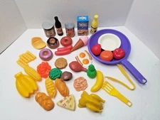 Pretend Play Fruit And Vegetable Plastic Kitchen Toys 50 Piece Set
