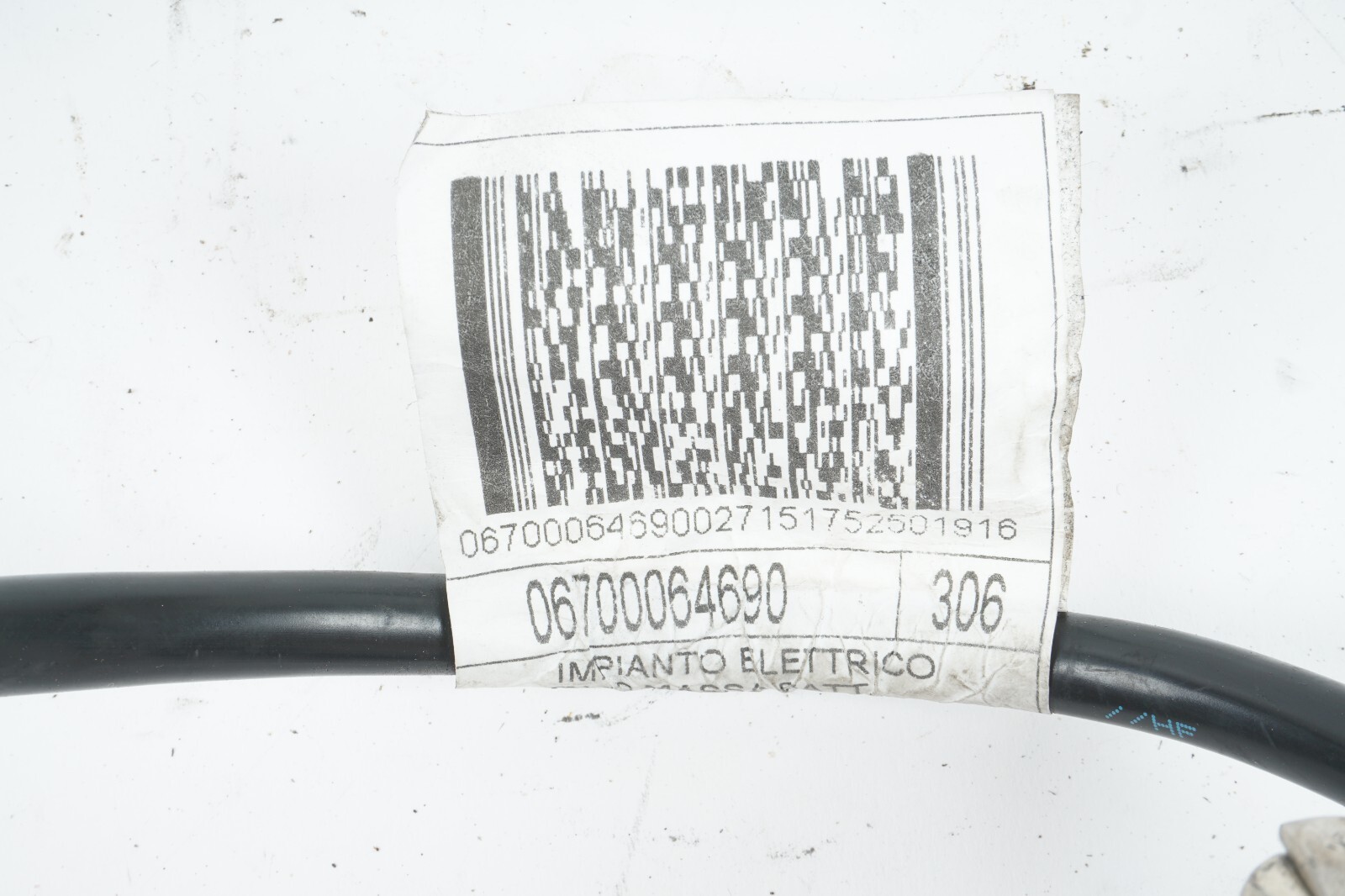 14 - 20 MASERATI QUATTROPORTE NEGATIVE BATTERY CABLE WIRE W/ SENSOR  OEM