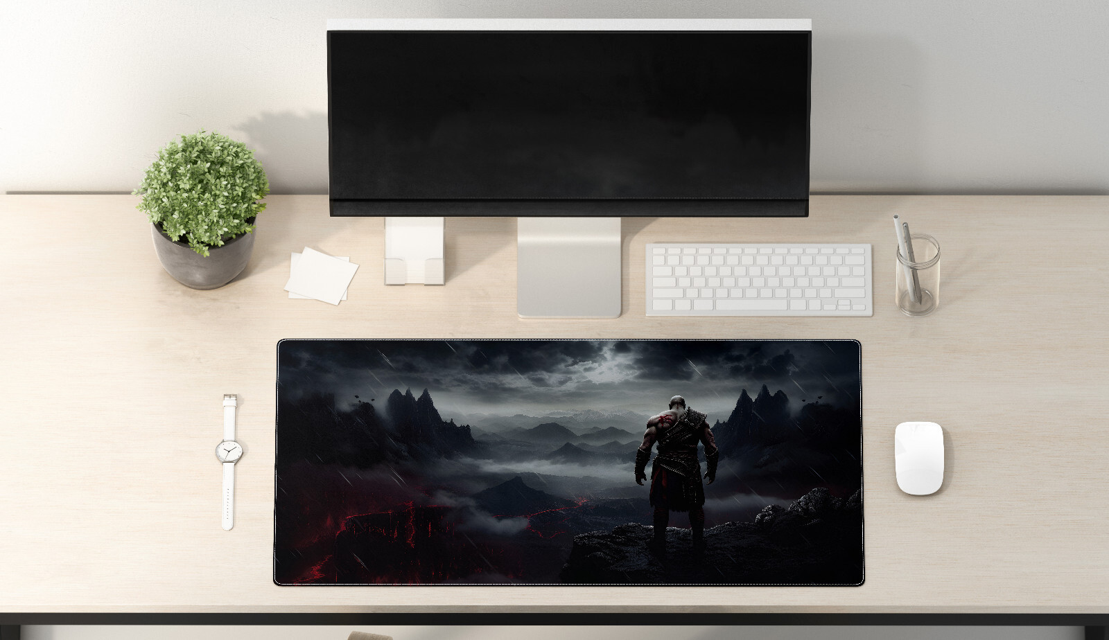 Large Gaming Mouse Pad - Extra Wide Desk Mat for PC Gamers - Perfect Gift-image
