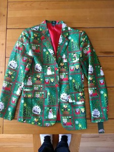 christmas cat suit jacket