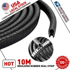 10M Pinch Weld Rubber Sealing u-shaped Trim Strip Auto Door Edge Isolation Noise