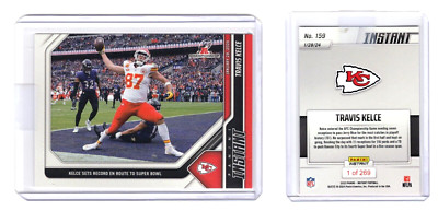 TRAVIS KELCE 2023 PANINI INSTANT 159 PRINT RUN = 269 KANSAS CITY CHIEFS