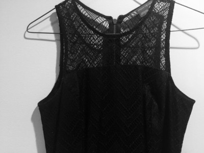 armani exchange little black dress Armani Exchange Dress With Appliqus