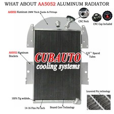 For Chevy Pickup Trucks 6cyl 1934-1936 1935 Aluminum 4 Rows Radiator Us Stock