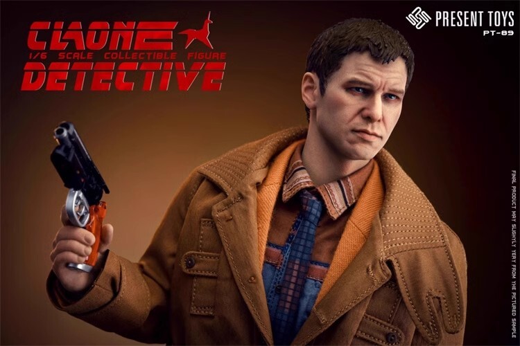 Presale PRESENT TOYS PT-sp89 1/6 Clone Detective Rick Deckard