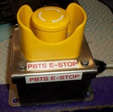 SAGINAW SCE SCE-1PBSSI ENCLOSURE W/ ABB MCB-01 YELLOW PUSH BUTTON (379-2)