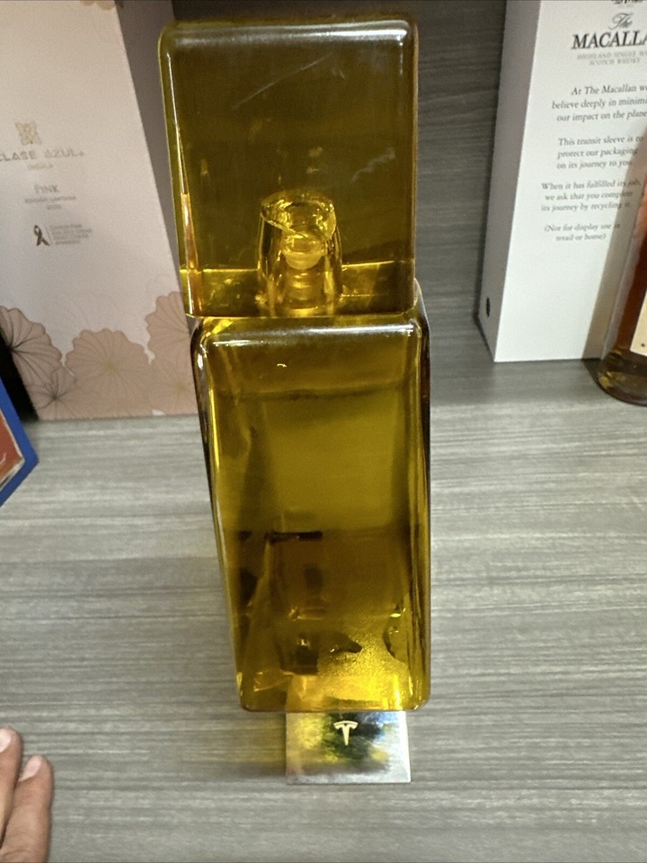 Tesla Tequila Decanter Bottle & Stand Empty/No Alcohol/No Box eBay