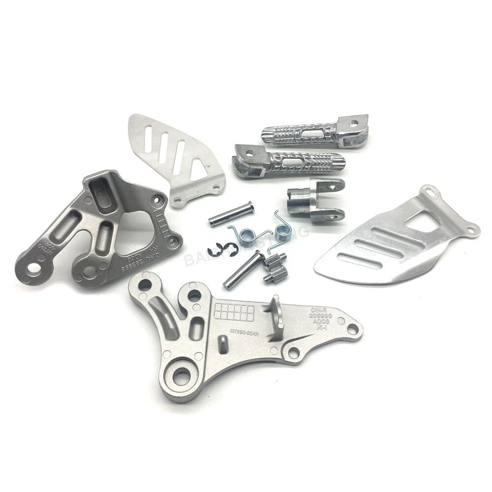 Silver Driver Front Foot Peg Bracket Fit for Suzuki GSXR600 GSXR750 2006-2010 09 Foto 2 de 4