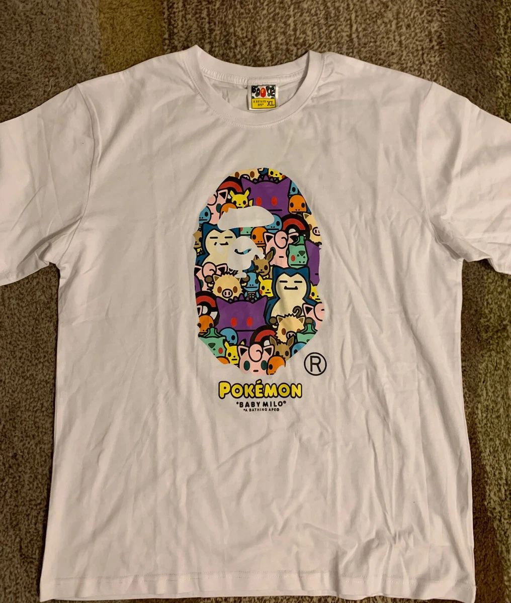 Pokemon × BAPE T-shirt XL size a bathing ape BABY MILO POKEMON