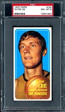 1970-71 TOPPS TALL BOY BASKETBALL #144 Clyde Lee PSA 8 NM-MT San Fran Warriors