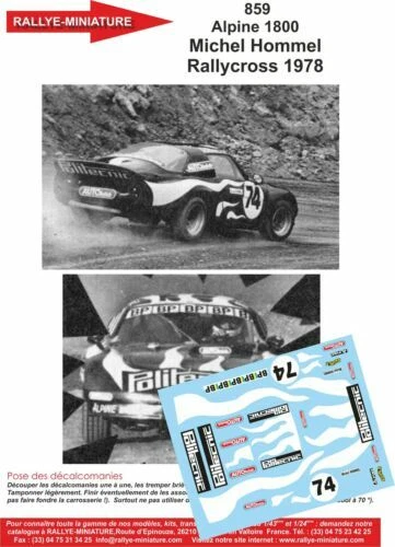 Modellini statici di auto da corsa Rally Scala 1:12