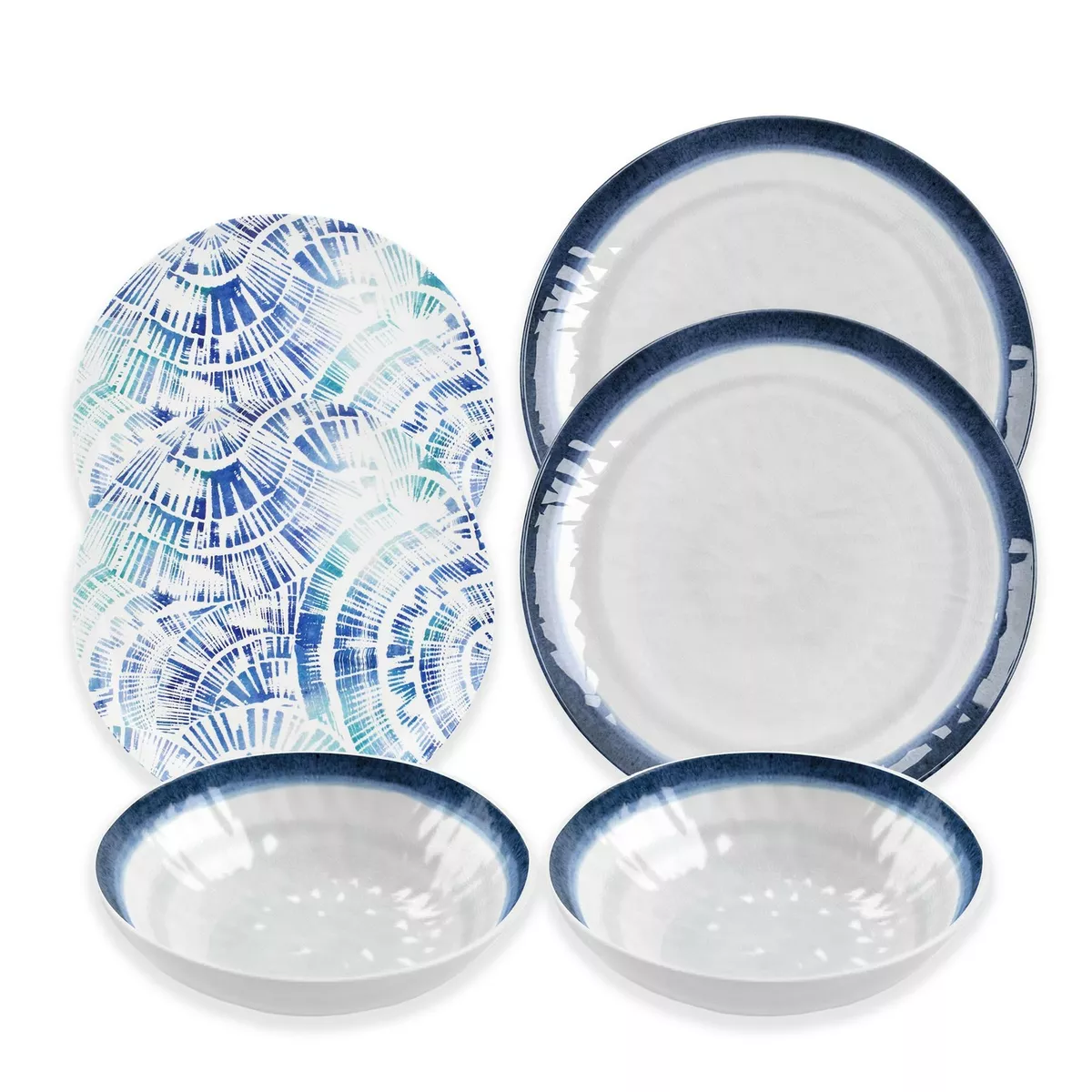 Melamine coastal shop dinnerware