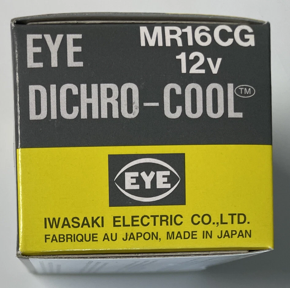 Eye Dichro -Cool Light Bulb - MR16CG - 12V50W - Iwasaki Electric Globe - 2 Pin - Image 2 of 4