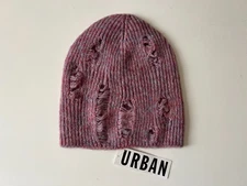 NEW JAX Hat Beanie Women's Urban Outfitters Wool Blend Distressed Knit One Size