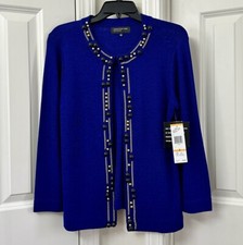 Jones New York Women's 3/4 Sleeve Jacket, Size-S