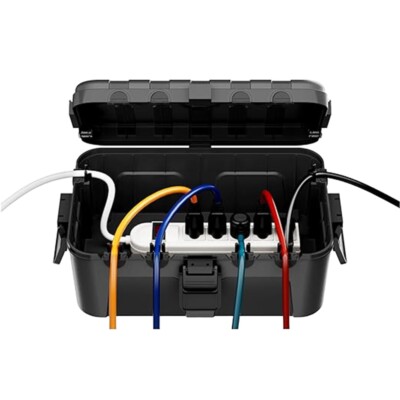 Kabelbox wasserdicht IP54 Safe Box Steckerschutz Wetterfeste Außen Wetter Box DE