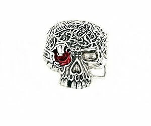 Silver Plated Skull Belt Buckles