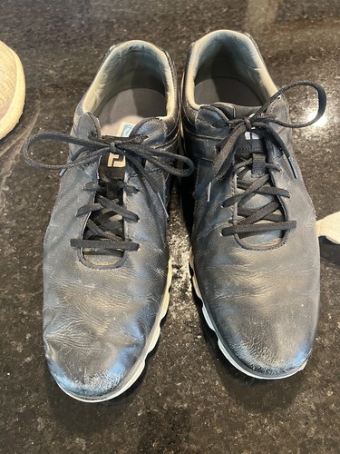FootJoy Pro SL Men's Size 11.5 Black Leather Lace Up Golf Shoes 53813 - Picture 3 of 5
