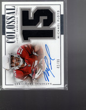 B4148- 2014 Panini National Treasures Colossal Signature Materials #28 Floyd /99