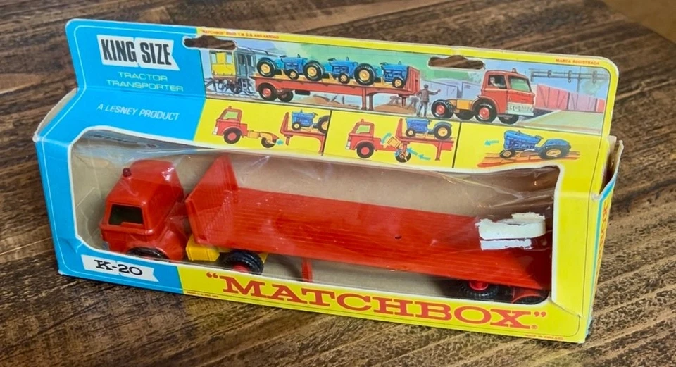 Lesney Matchbox King Size Ford Tractor K-20 Tasker Transporter Excellent Shape  - Image 2 of 4
