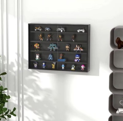 Large Space Black Wall Display Case