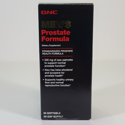 GNC Men's Prostate Health Formula Urinary Flow Reproductive 60 Softgels 02/2027