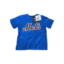 MLB New York Mets Jose Reyes 7 Blue MAJESTIC T-Shirt Youth Size 5/6