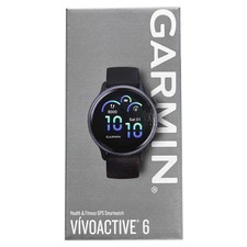 Garmin Vivoactive 6 GPS Fitness Smartwatch Slate with Black Band , 010-02985-40